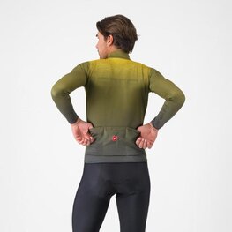 CASTELLI Langarm Fahrradtrikot für den Winter - APICE - Grün