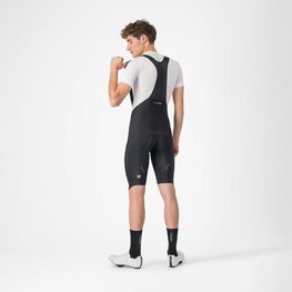 CASTELLI Kurze Fahrradhose mit Trägern - OMLOOP THERMAL - Schwarz