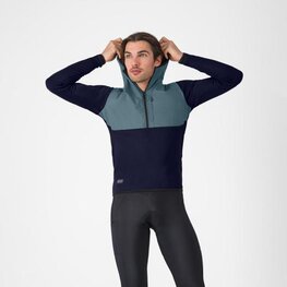 CASTELLI Kapuzenpullover - UNLIMITED ROAM - Blau