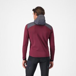 CASTELLI Kapuzenpullover - UNLIMITED ROAM - bordeaux