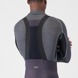 CASTELLI Lange Fahrradhose mit Trägern - UNLIMITED - Grau