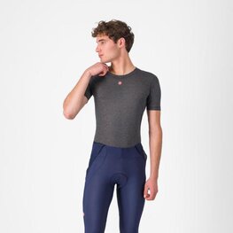 CASTELLI Kurzarm Fahrrad-Shirt - MEDIO BASE LAYER - Grau