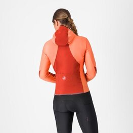 CASTELLI Fahrrad-Thermojacke - UNLIMITED W - Orange/Rot