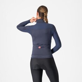 CASTELLI Langarm Fahrradtrikot für den Winter - SFIDA 3 - Blau