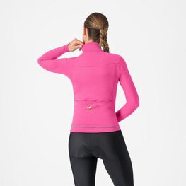 CASTELLI Langarm Fahrradtrikot für den Winter - SFIDA 3 - Rosa