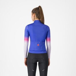 CASTELLI Langarm Fahrradtrikot für den Winter - CORSO THERMAL - Lila