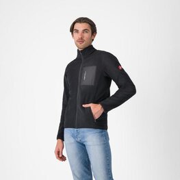 CASTELLI Kapuzenpullover - CLASSICO FLEECE - Schwarz