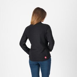 CASTELLI Kapuzenpullover - CLASSICO W FLEECE - Schwarz