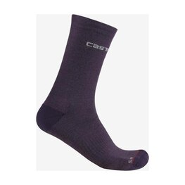 CASTELLI Klassische Fahrradsocken - DICIOTTO SOFT MERINO W - Lila