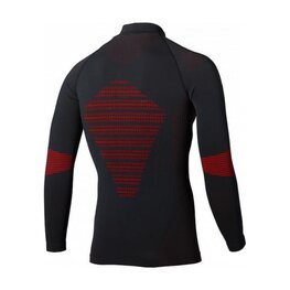 BBB Langarm Fahrrad-Shirt - FIRLAYER - Rot/Schwarz