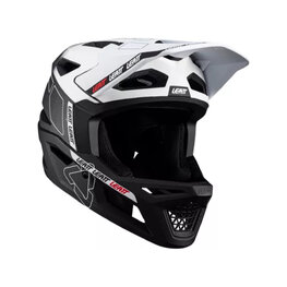 LEATT Fahrradhelm - MTB GRAVITY 6.0 CARBON - Weiß/Schwarz