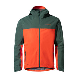 VAUDE wasserfeste Jacke - MOAB RAIN  - Grün/Rot