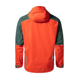VAUDE wasserfeste Jacke - MOAB RAIN  - Grün/Rot