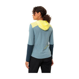 VAUDE Langarm Fahrradtrikot für den Winter - TREMALDO - Hellblau/Blau/Gelb