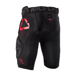 LEATT Gepolsterte Innenhosen - IMPACT SHORTS 3DF 5.0 - Schwarz/Rot