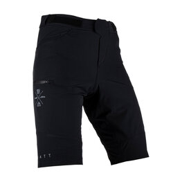 LEATT Fahrradshorts ohne Träger - MTB TRAIL 2.0 - Schwarz