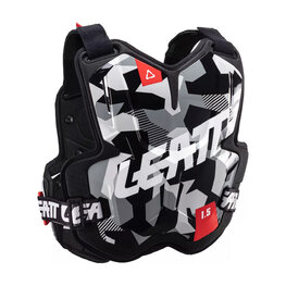 LEATT Brust- und Rückenprotektor - CHEST PROTECTOR 1.5 TORQUE - Schwarz/Weiß/Rot