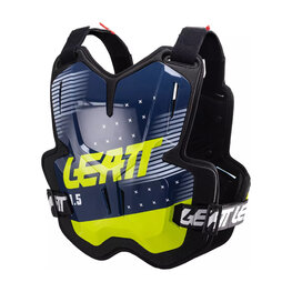 LEATT Brust- und Rückenprotektor - CHEST PROTECTOR 1.5 TORQUE - Schwarz/Blau/Gelb