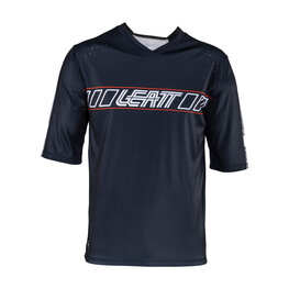 LEATT Kurzarm Fahrradtrikot - MTB ENDURO 3.0 - Schwarz