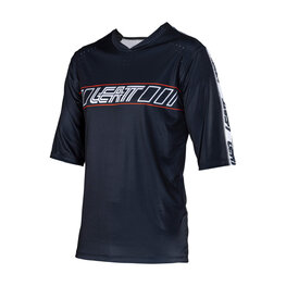 LEATT Kurzarm Fahrradtrikot - MTB ENDURO 3.0 - Schwarz