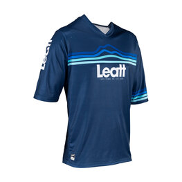 LEATT Kurzarm Fahrradtrikot - MTB ENDURO 3.0 - Blau