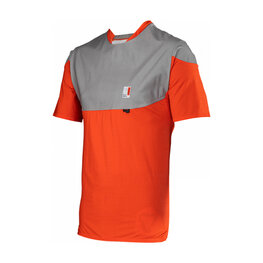 LEATT Kurzarm Fahrradtrikot - MTB ALLMOUNTAIN 3.0 - Rot/Grau