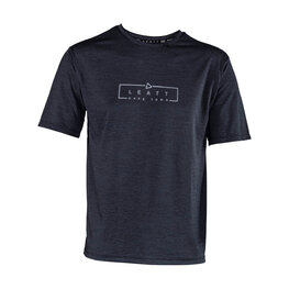 LEATT Kurzarm Fahrradtrikot - MTB TRAIL 1.0 - Schwarz