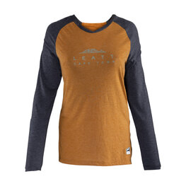 LEATT Langarm Fahrradtrikot für den Sommer - MTB ALL MOUNTAIN 3.0 W - Braun