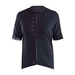 LEATT Kurzarm Fahrradtrikot - MTB ENDURANCE 5.0 W - Schwarz