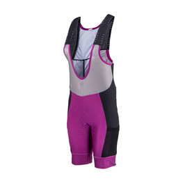 LEATT Kurze Fahrradhose mit Trägern - BIB MTB ENDURANCE 5.0 W - Lila