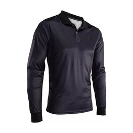LEATT Langarm Fahrrad-Shirt - POLO TEAM LONG - Schwarz