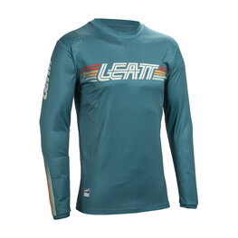 LEATT Langarm Fahrradtrikot für den Sommer - MTB ENDURO 4.0 - Blau