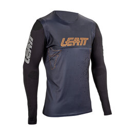 LEATT Langarm Fahrradtrikot für den Sommer - MTB GRAVITY 5.0 - Schwarz