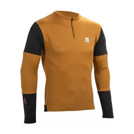 LEATT Langarm Fahrradtrikot für den Winter - MTB TRAIL 4.0 - Braun