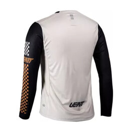 LEATT Langarm Fahrradtrikot für den Sommer - MTB ENDURO 4.0 W - Weiß/Schwarz