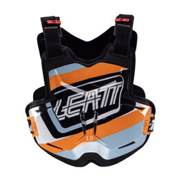 LEATT Brust- und Rückenprotektor - CHEST PROTECTOR TORQUE 1.5 - Schwarz/Orange