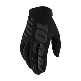 100% SPEEDLAB Langfinger-Fahrradhandschuhe - BRISKER - Schwarz