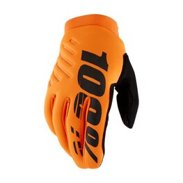 100% SPEEDLAB Langfinger-Fahrradhandschuhe - BRISKER - Orange/Schwarz