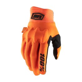 100% SPEEDLAB Langfinger-Fahrradhandschuhe - COGNITO - Orange/Schwarz