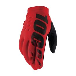 100% SPEEDLAB Langfinger-Fahrradhandschuhe - BRISKER - Rot