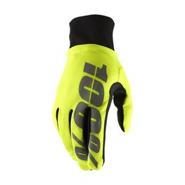 100% SPEEDLAB Langfinger-Fahrradhandschuhe - HYDROMATIC - Gelb