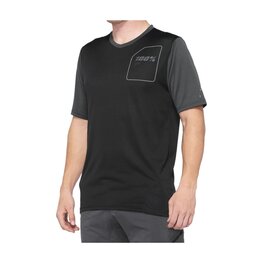 100% SPEEDLAB Kurzarm Fahrradtrikot - RIDECAMP - Schwarz/Grau