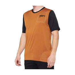 100% SPEEDLAB Kurzarm Fahrradtrikot - RIDECAMP - Braun/Schwarz