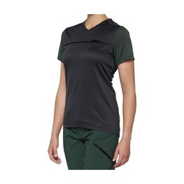 100% SPEEDLAB Kurzarm Fahrradtrikot - RIDECAMP W - Grau/Grün