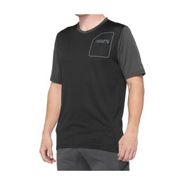 100% SPEEDLAB Kurzarm Fahrradtrikot - RIDECAMP - Grau/Schwarz