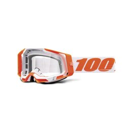 100% SPEEDLAB Fahrradsonnenbrille - RACECRAFT 2 - Orange/Weiß