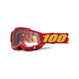100% SPEEDLAB Fahrradsonnenbrille - ACCURI 2 - Rot/Gelb