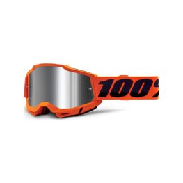 100% SPEEDLAB Fahrradsonnenbrille - ACCURI 2 - Orange/Schwarz/Silber
