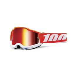 100% SPEEDLAB Fahrradsonnenbrille - ACCURI 2 - Rot/Weiß