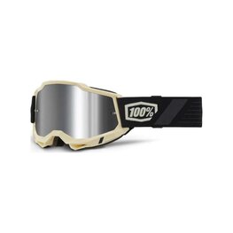 100% SPEEDLAB Fahrradsonnenbrille - ACCURI 2 - Beige/Schwarz/Silber